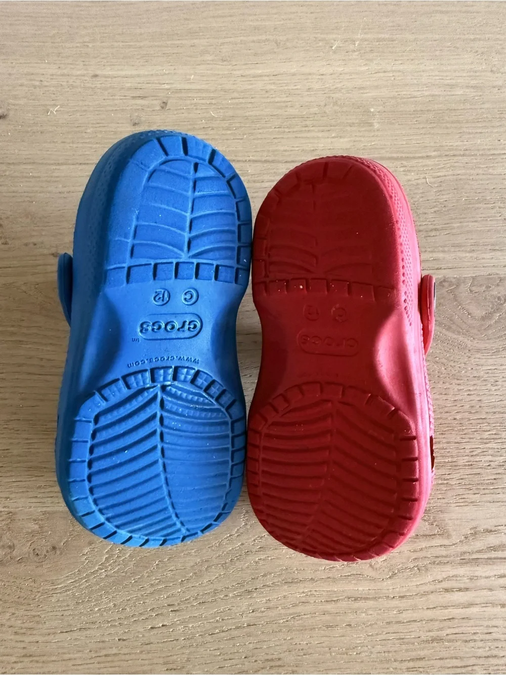 CROCS Kids' Red and Blue Classic Clogs